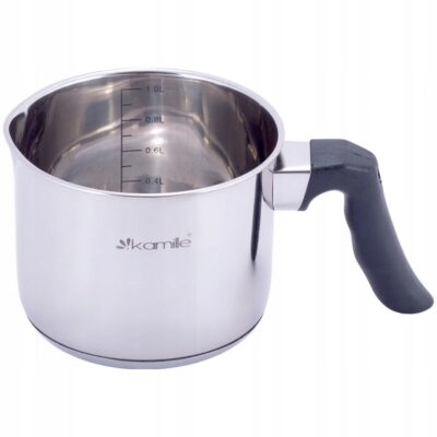 Garnek nierdzewny do mleka 1L