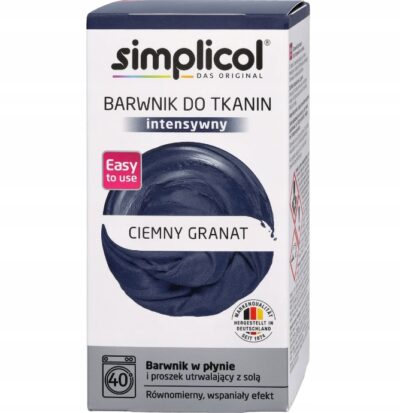 SIMPLICOL trwała farba do tkanin - granat