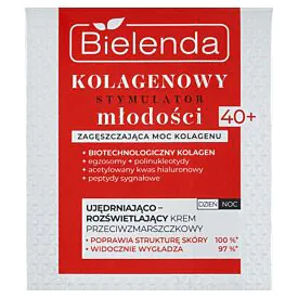 BIELENDA KREM KOLAGENOWY STYMULATOR MŁODOŚCI  40+  DZIEŃ/NOC 50ML.