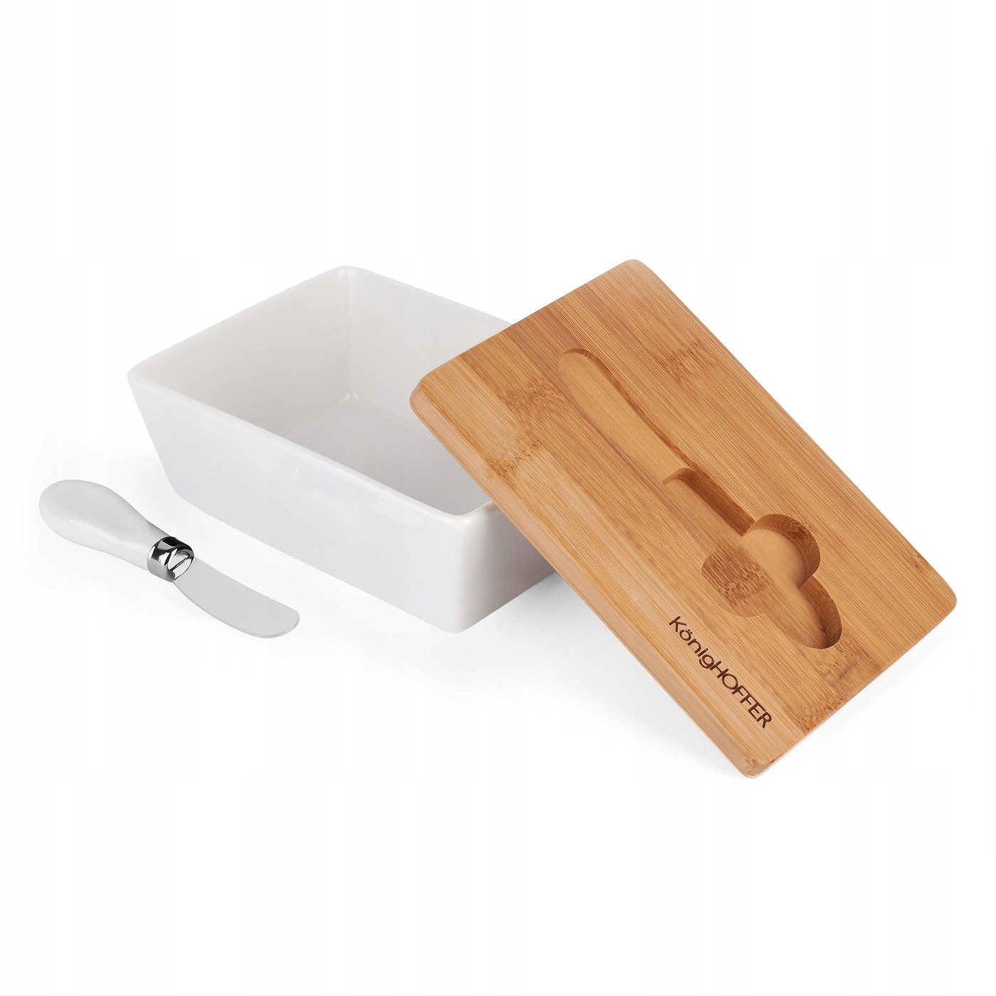 Maselnica z nożykiem Eco box biała - obrazek 8