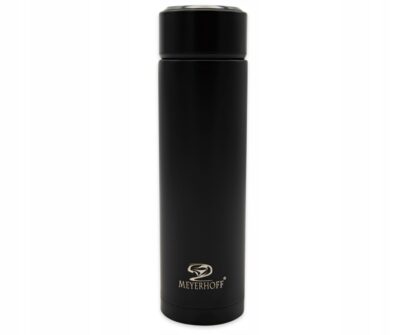 Termos nierdzewny - czarny z temperaturą