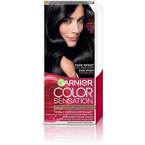 Color sensation farba do włosów 1.0 głęboka onyksowa czerń