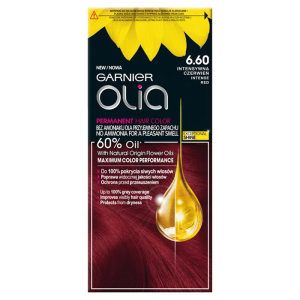 Olia farba d/włosów 6.6  inten. czerwień  (nowość)
