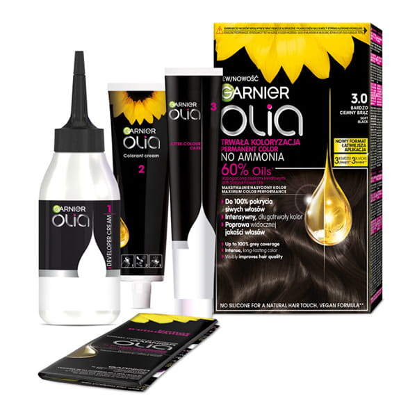 OLIA farba d/włosów 3,0 b.ciemny brąz