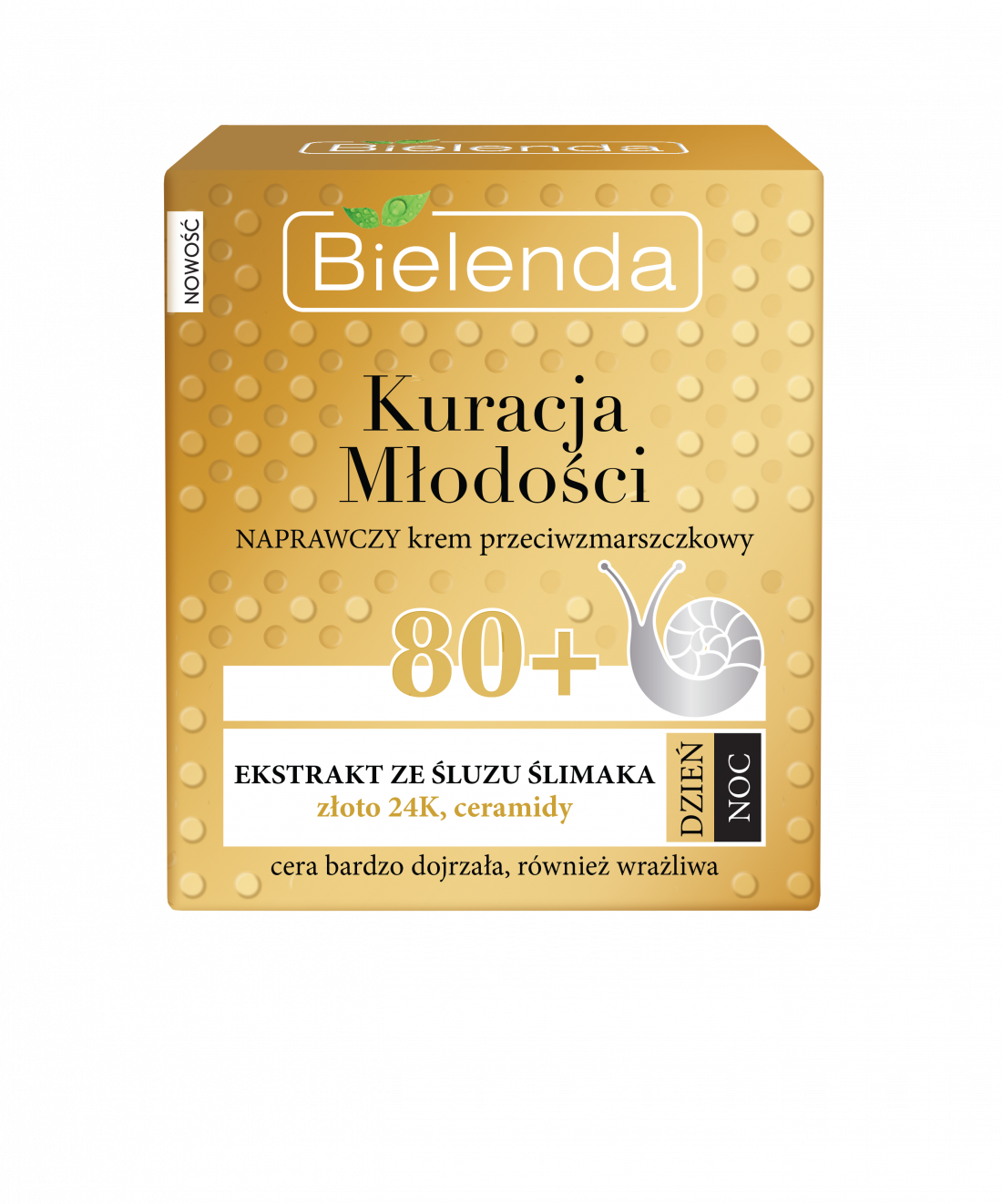 BIELENDA KREM KURACJA MŁODOŚCI NAPRAWCZY 80+DZIEŃ/NOC Z EKSTR. ŚLUZU ŚLIMAKA - obrazek 2