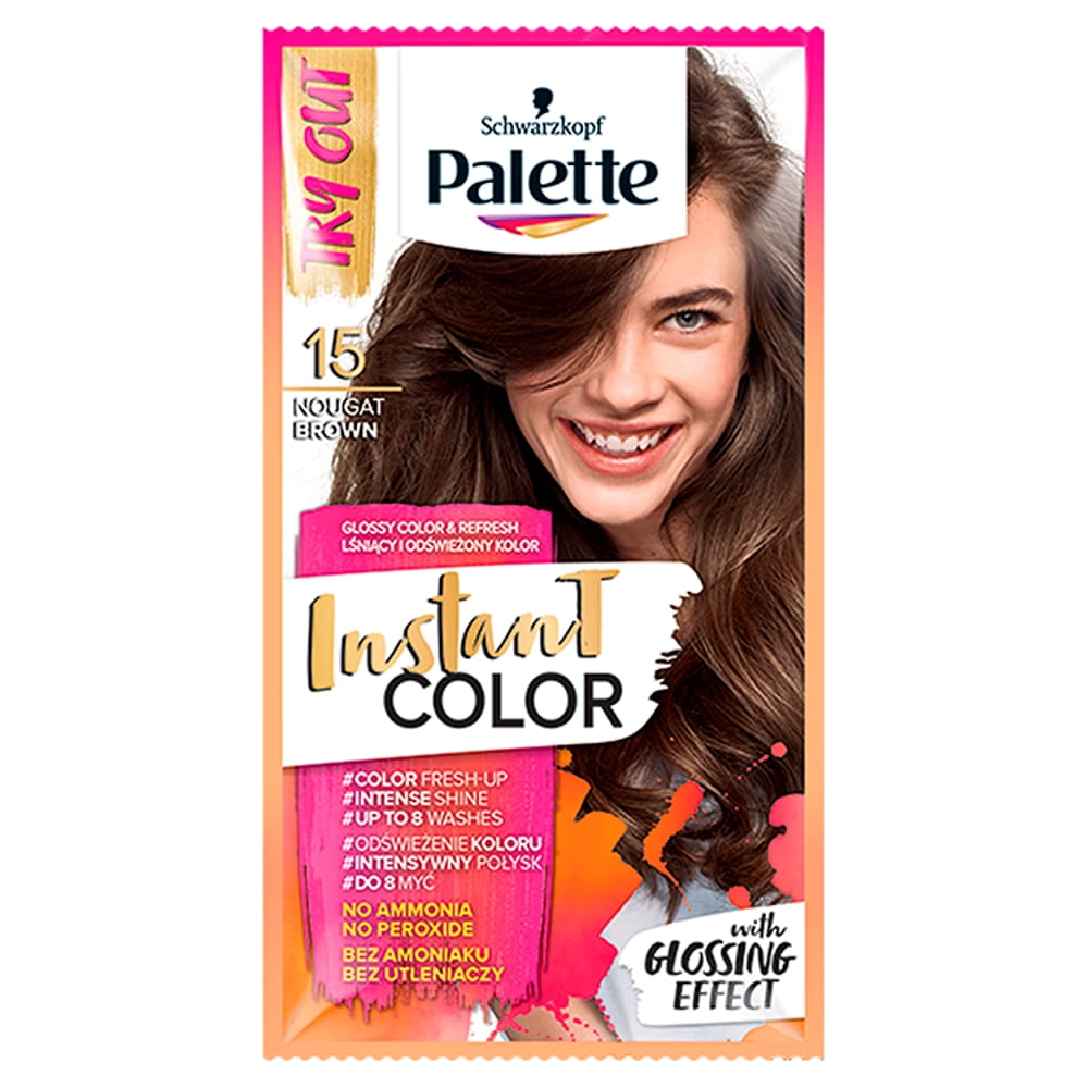 Palette instant szampon kolor.saszetka 15 nugatowy brąz