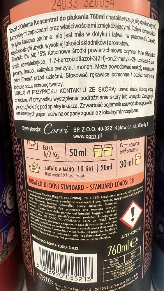 TESORI D' ORIENTE płyn do płukania hamman 760ml - obrazek 5
