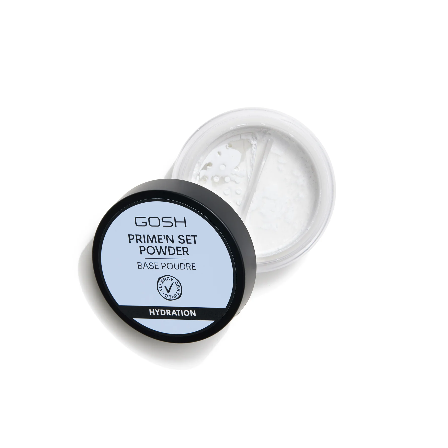 Gosh puder/baza sypki primer set fiksująco-mat. transp. z kwasem hialur.  7g.