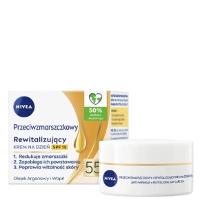 Nivea krem rewitalizujący przeciwzmarszczkowy 55+ n/dzień spf 15 50ml.