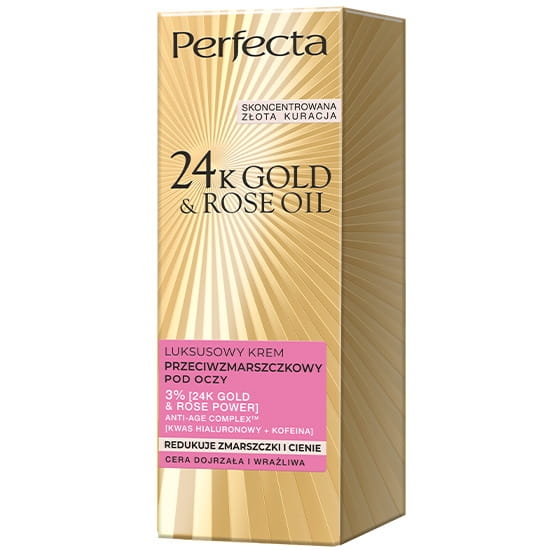 Dax krem perfecta 24k gold& rose oil pod oczy   15ml.