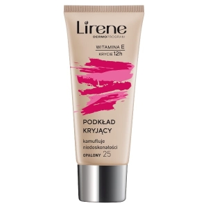 LIRENE podkład kryjący tuba 30ml. 25 opalony 30ml.nowy