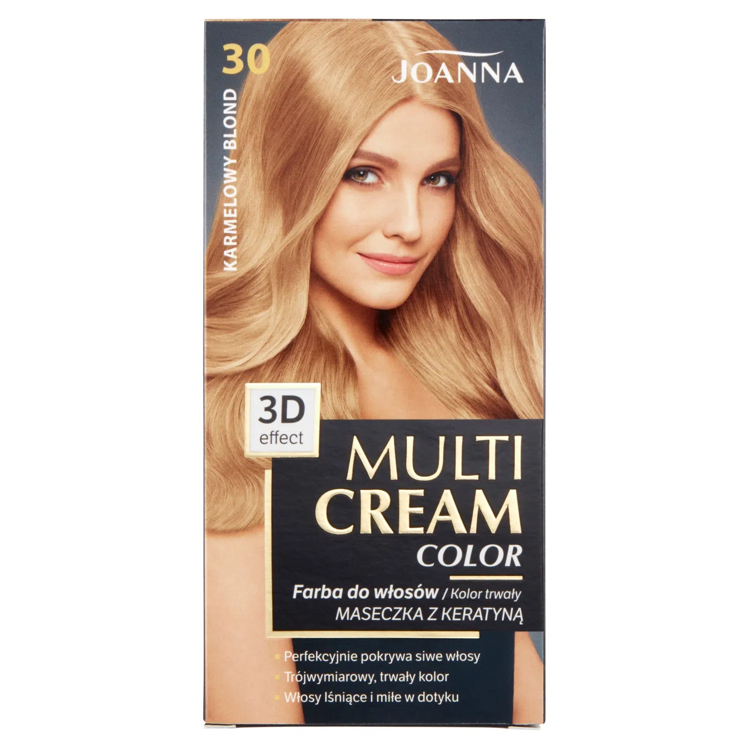 Joanna multi 3d farba do włosów 30 karmelowy blond
