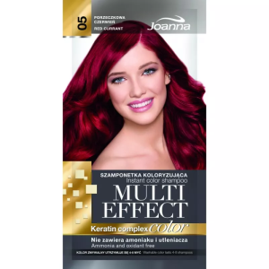 Joanna multi effect szamponetka kolor 05 porzeczkowa czerwień 35g@@