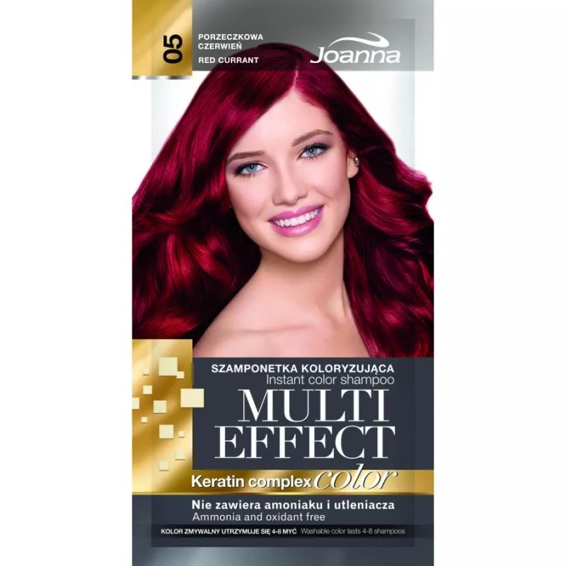 Joanna multi effect szamponetka kolor 05 porzeczkowa czerwień 35g@@
