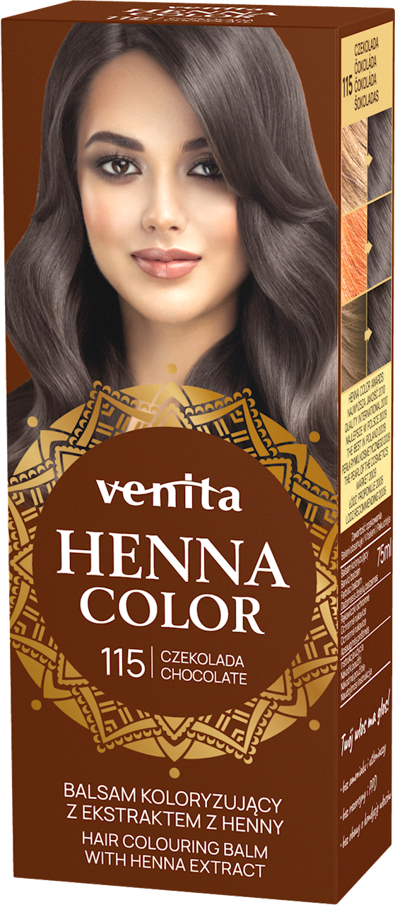Venita balsam kolor.do wł. ziołowy z henny 115 czekolada  75ml.@@