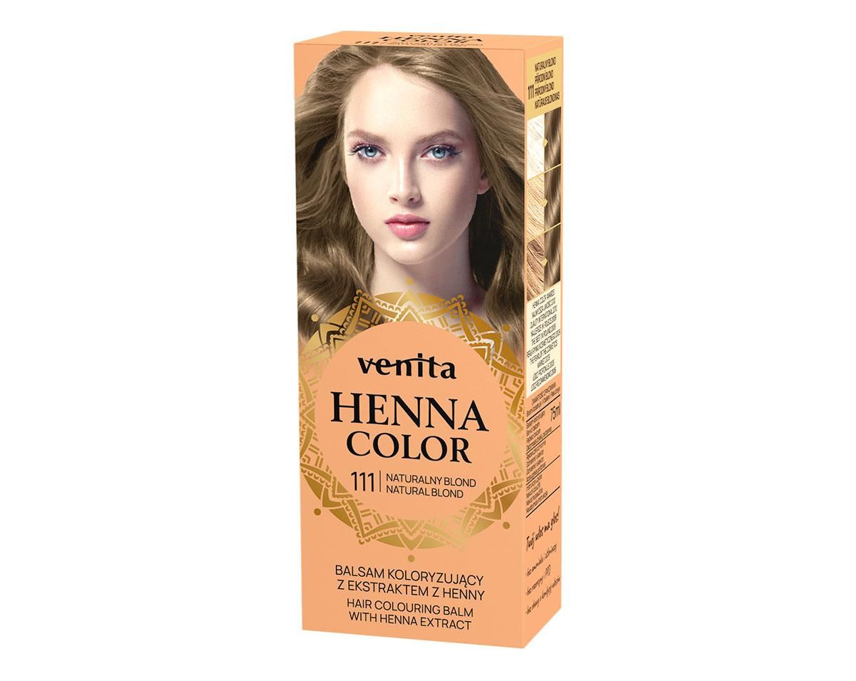 VENITA BALSAM KOLOR.DO WŁ. ZIOŁOWY Z HENNY 111 NATURALNY BLOND  75ML.@@