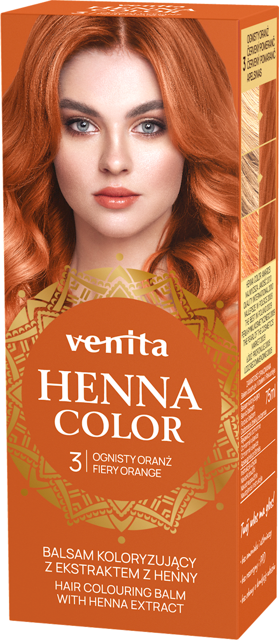 Venita balsam kolor.do wł. ziołowy z henny 003 ognisty oranż  75ml.@@