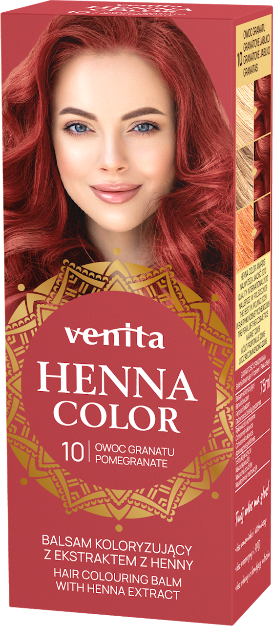 VENITA BALSAM KOLOR.DO WŁ. ZIOŁOWY Z HENNY 010 OWOC GRANATU  75ML.@@