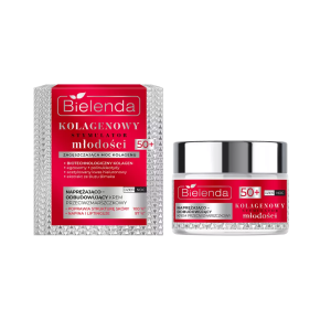 BIELENDA KREM KOLAGENOWY STYMULATOR MŁODOŚCI  50+  DZIEŃ/NOC 50ML.