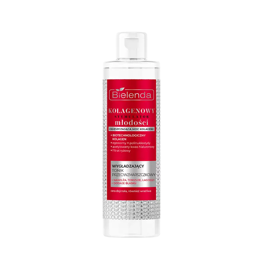 BIELENDA TONIK KOLAGENOWY STYMULATOR MŁODOŚCI PRZECIWZMARSZKOWY 200ML.