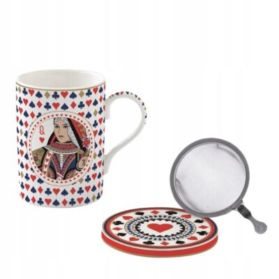 Kubek z zaparzaczem 350ml - talia kart