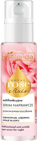 BIELENDA ROYAL ROSE SERUM NAPRAWCZE PRZECIWZMARSZCZKOWE NOC 30ML. - obrazek 3