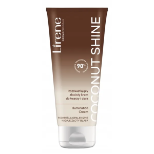 LIRENE krem do twarzy I ciała rozświetl. brązujący coconut shine 150ml. 25ii