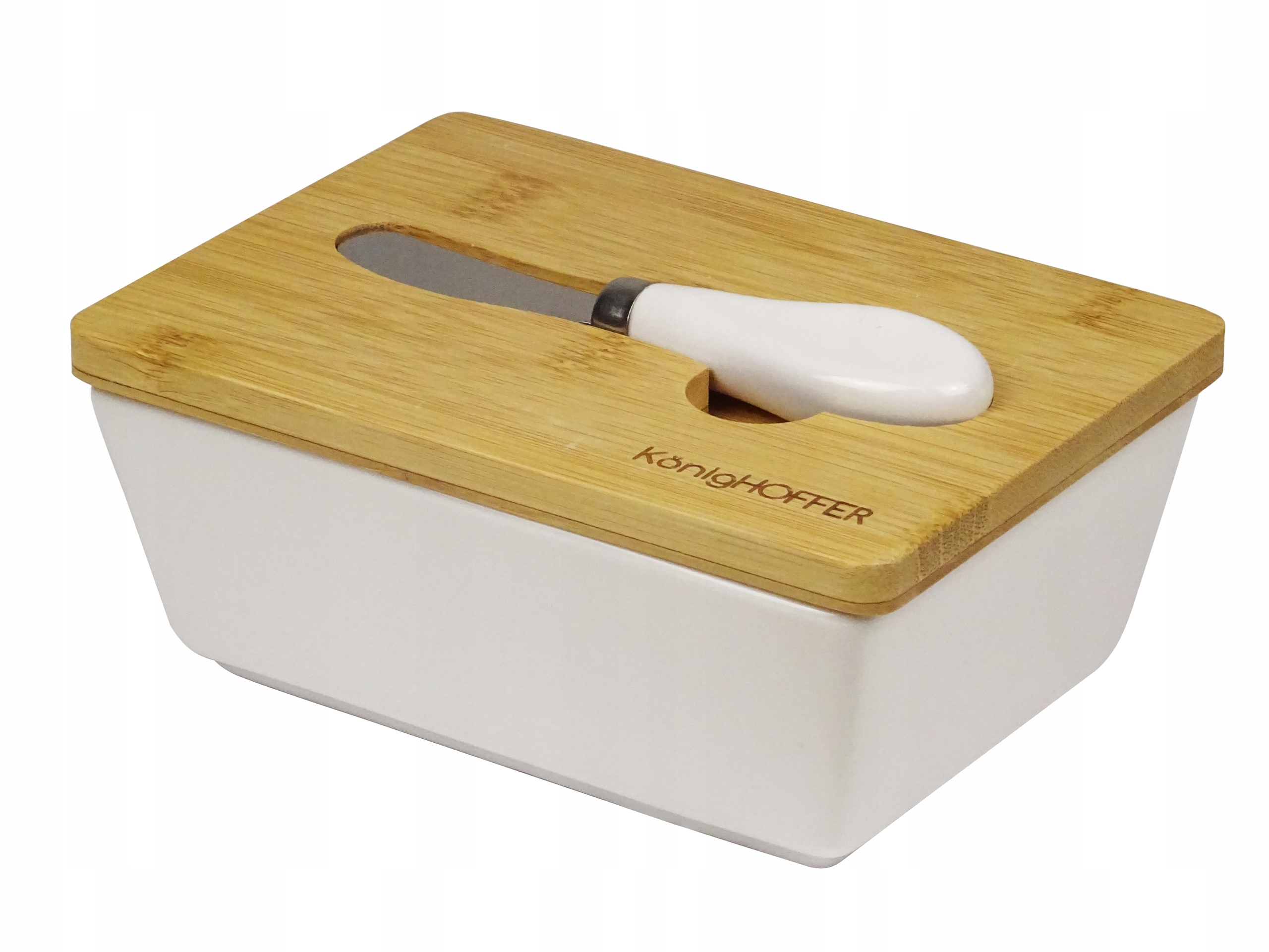 Maselnica z nożykiem Eco box biała - obrazek 9