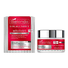 BIELENDA KREM KOLAGENOWY STYMULATOR MŁODOŚCI  70+  DZIEŃ/NOC 50ML.
