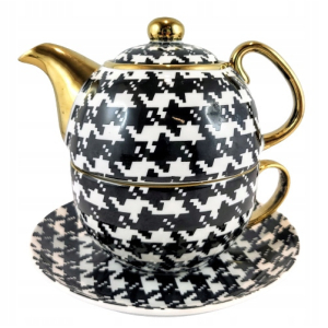 Filiżanka z dzbankiem pepitka 02398