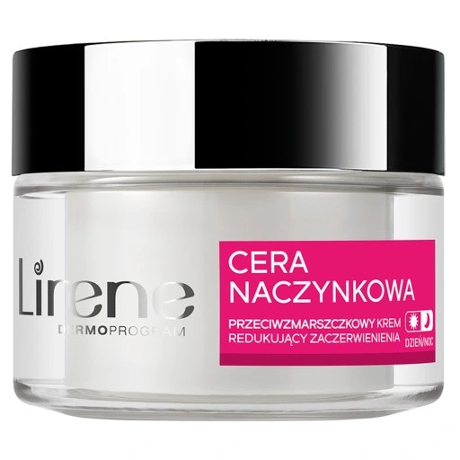 LIRENE krem c.naczynkowa przeciwzmarszczkowy n/noc i dzień 50ml.
