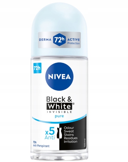 Nivea deo roll-on/spray damski invisible pure 50/150ml.