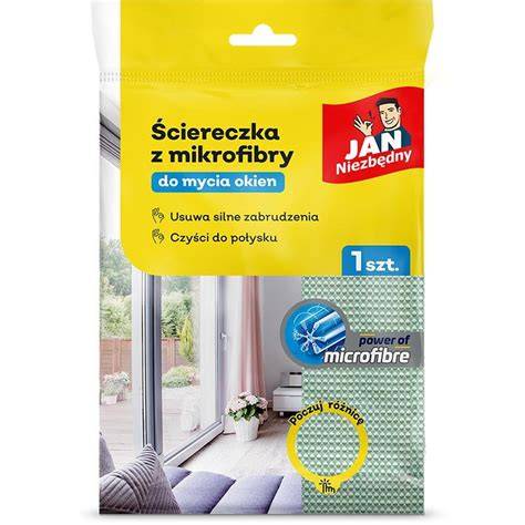JAN NIEZBĘDNY ŚCIERKA Z MIKROFIBRY DO MYCIA OKIEN