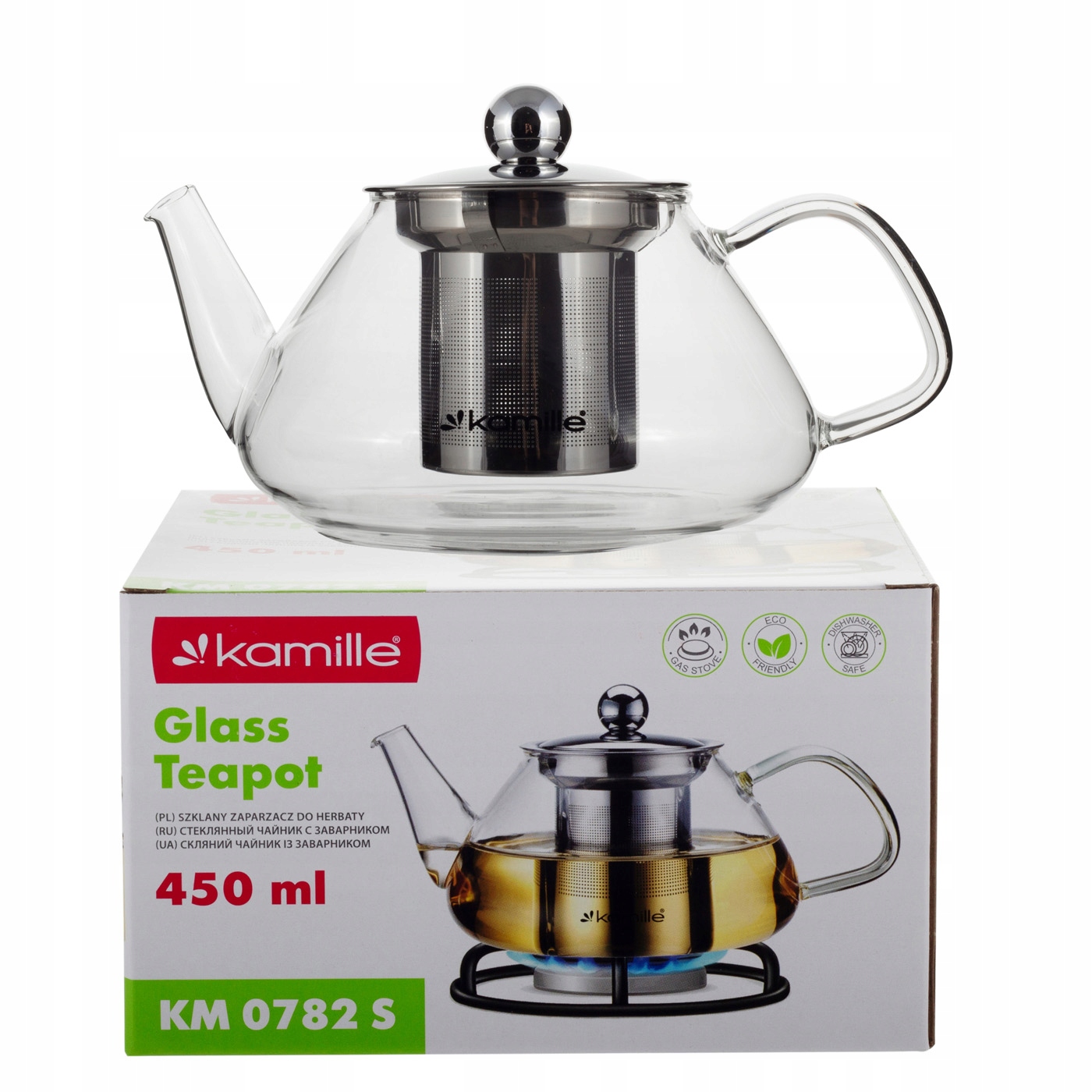 ZAPARZACZ SZKLANY 450ML KM 0782S