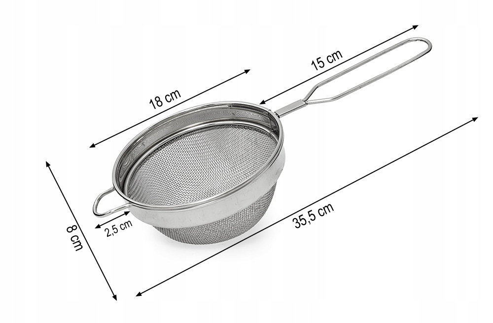 Sitko nierdzewne 18cm ziel21