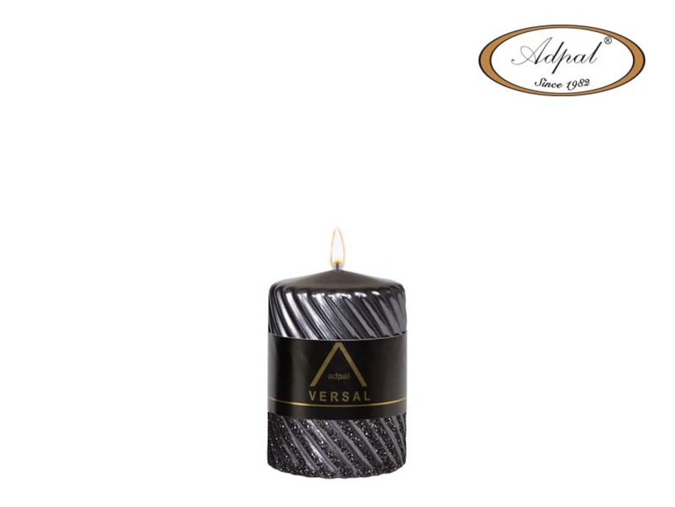 Świeca Spiral okrągły Versal 100 x 70mm czarna