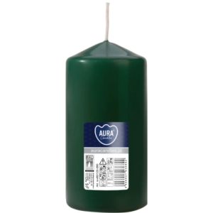 Świeca słupek 60 x 120mm butelkowa zieleń