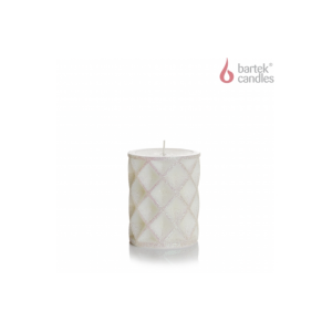 Świeca słupek Glamour biel 70 x 90mm 330g