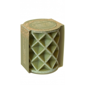 Świeca słupek Glamour zieleń 70 x 90mm 330g