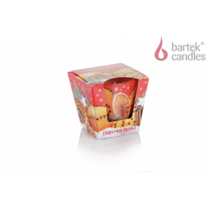Świeca w szkle Christmas Orange With Cinnamon 115g Bartek