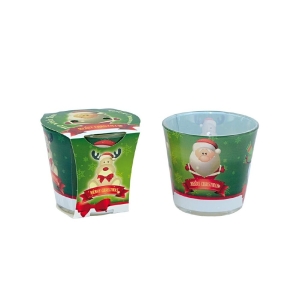 Świeca w szkle jabłko cynamon Adpal