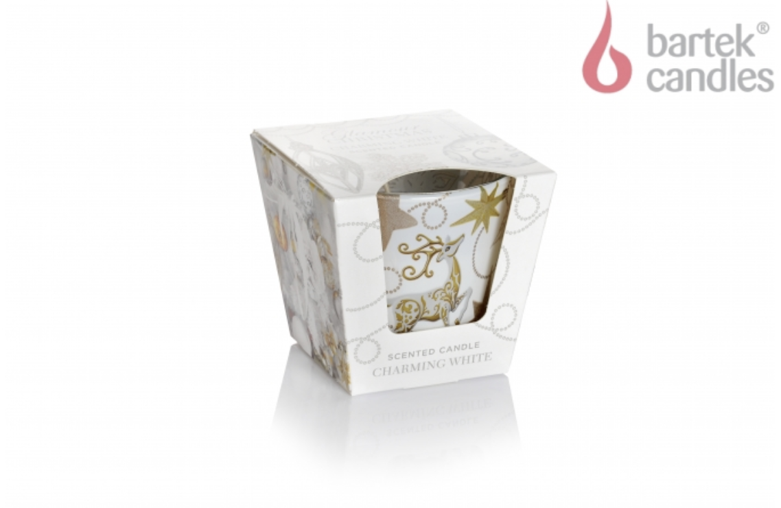 Świeca zapachowa w szkle Bartek 115g Charming White