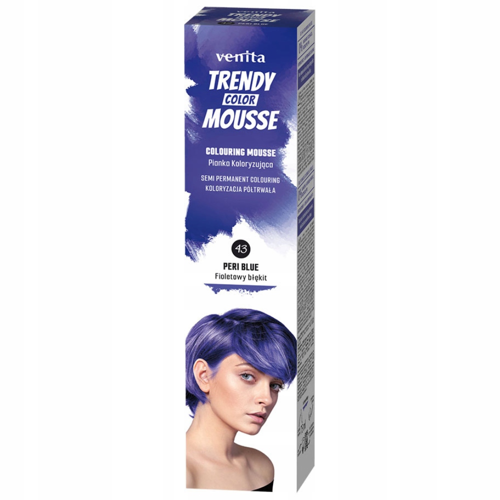 Venita pianka koloryz.do włosów trendy 43 fioletowy błekit   75ml.