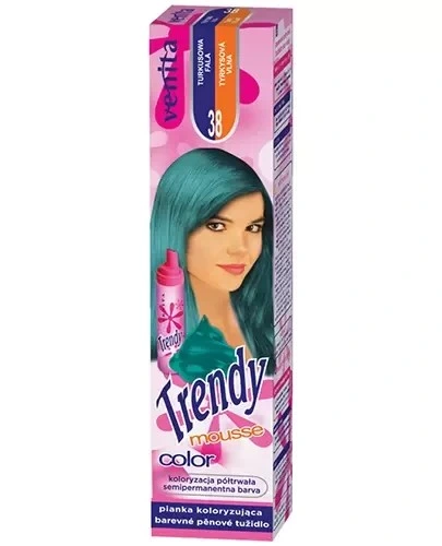 Venita pianka koloryz.do włosów trendy 38 turkusowa fala ###