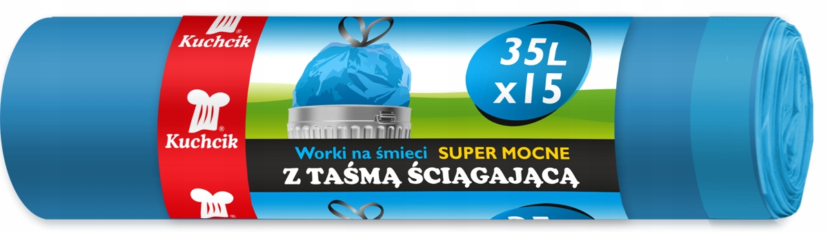WORKI MA ŚMIECI 35L NIEBIESKIE