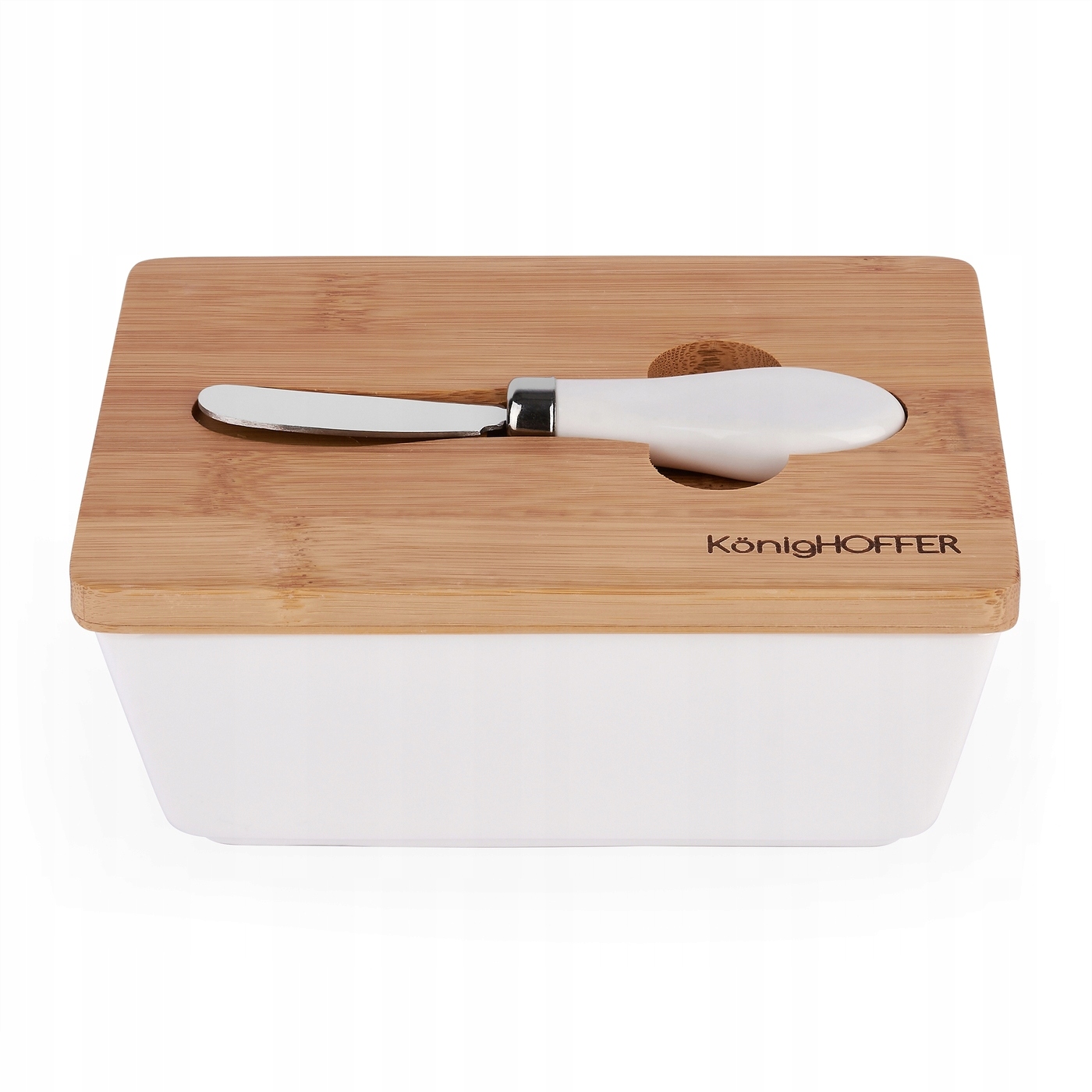 Maselnica z nożykiem Eco box biała - obrazek 7