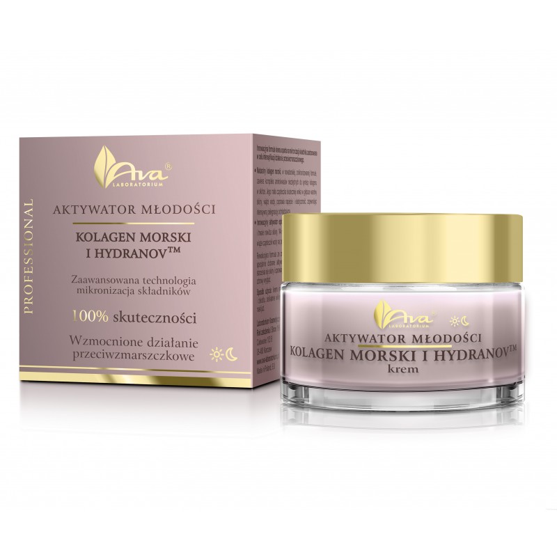 Ava aktywator młodości krem kolagen morski + hydranova    50ml.