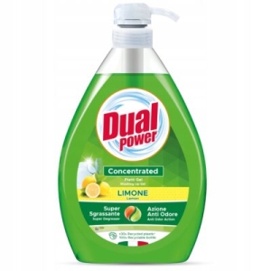 Dual żel do mycia naczyń 1l Limonka