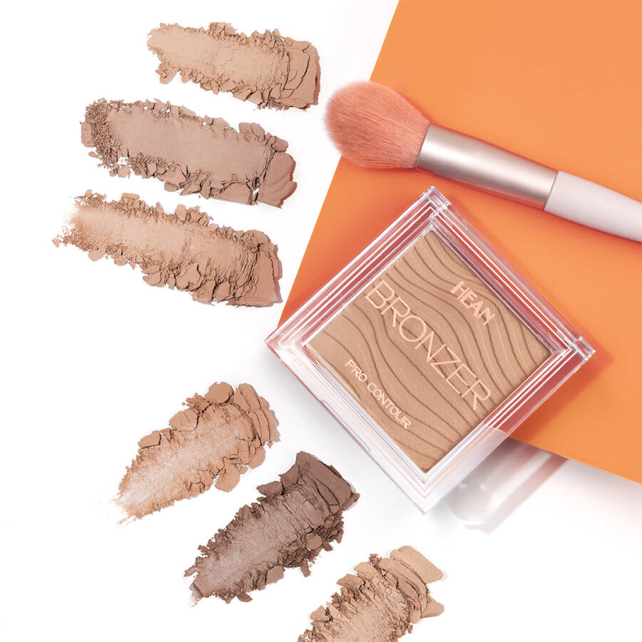 HEAN Puder prasowany bronzer Pro-Contour 42 Almond 9 g