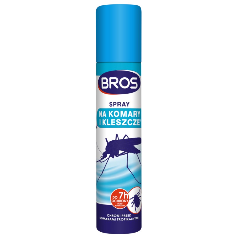 Bros  spray na komary i kleszcze  niebieski  90ml